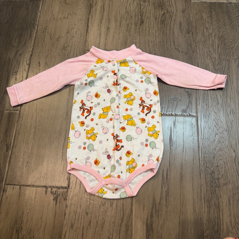 Vintage Sears Winnie‎ the Pooh Tigger Infant Bodysuit 18 Months Long Sleeve